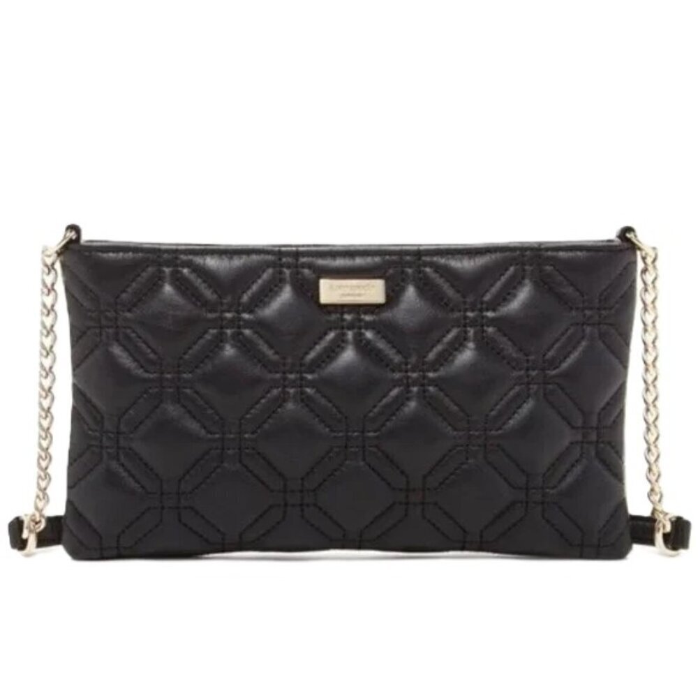 Kate Spade Bag Presley Astor Court Black Quilted Leather‎ Crossbody